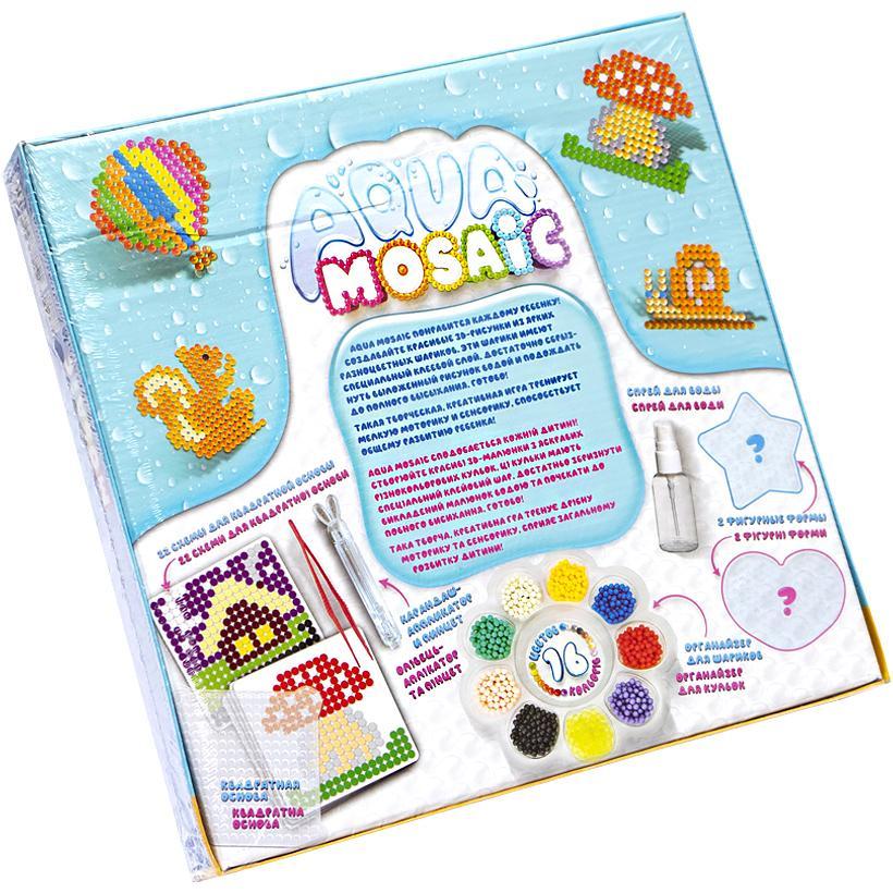 Набір креативної творчості Aqua Mosaic (Аква Мозаїка) АМ-01-02 Danko Toys, 3D фігури - 3