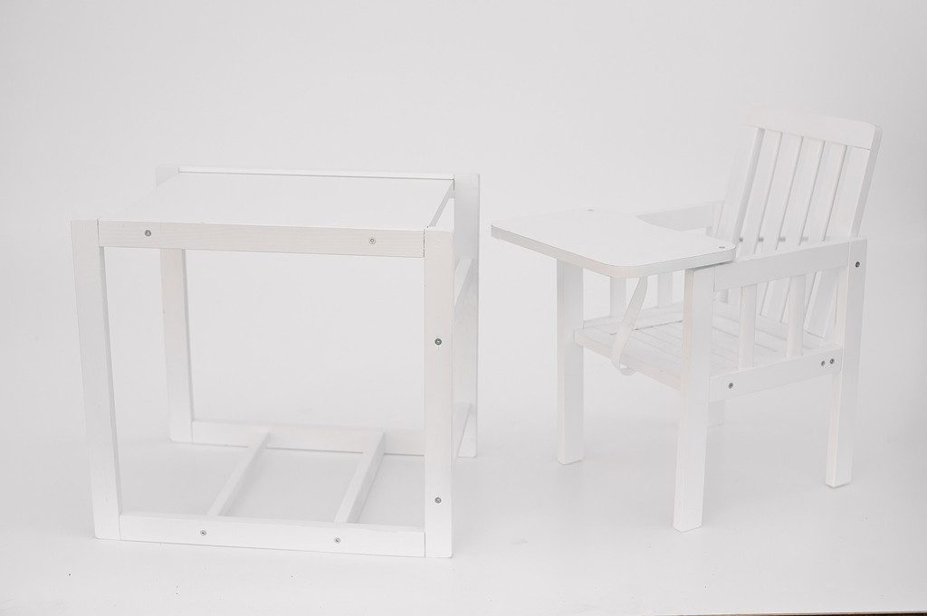 Дитячий стільчик для годування Малюк Deson M18-01, дерев'яний, трансформер\ - 3