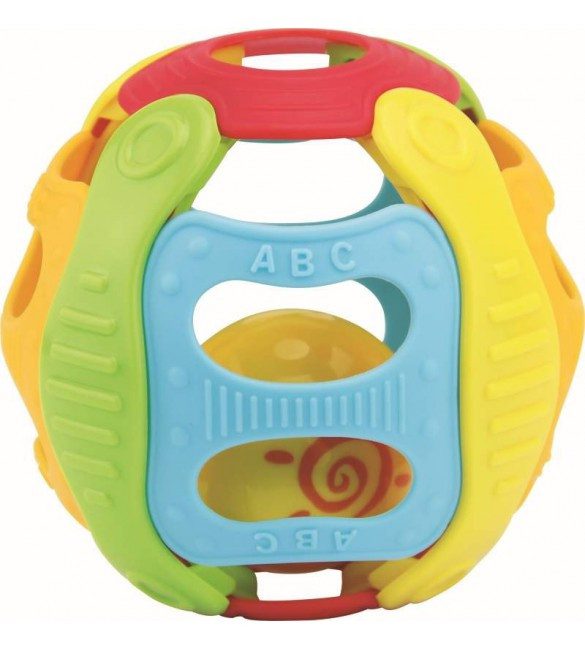 Музична іграшка М'яч Baby Mix WD3355B м'яка кулька брязкальце дитяча розвиваюча для дітей - 1