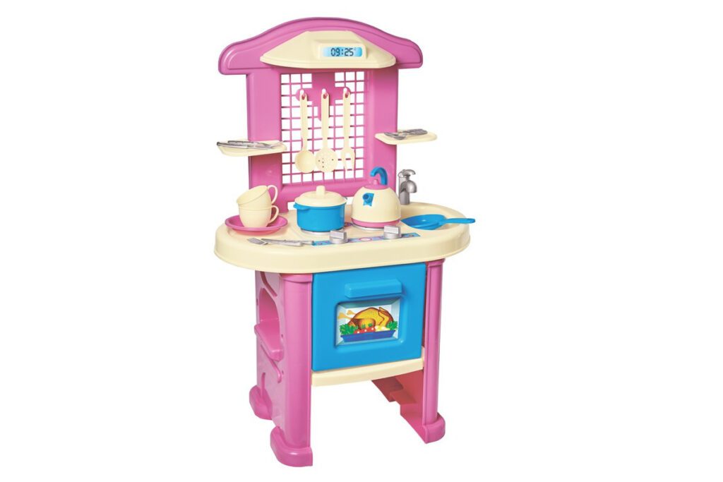 Моя перша кухня ТехноК 3039 дитячий набір комплект посуду чайник каструлі духовка іграшка для дівчаток - 1