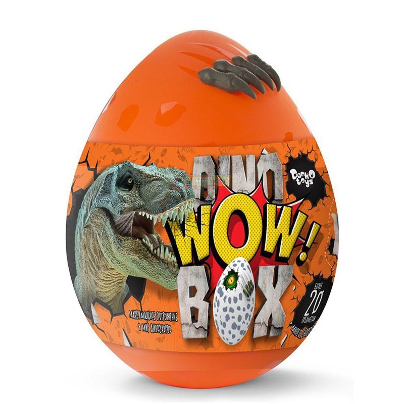 Яйце сюрприз Dino WOW Box Danko Toys DWB-01-01 Дитячий набір для креативної творчості дітей 25 предметів - 1