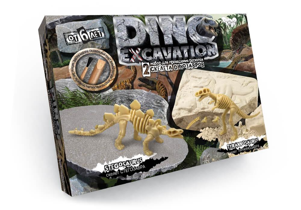 Набір для проведення розкопок DINO EXCAVATION Danko Toys DEX-01-04 Скелети динозаврів дитяча розвиваюча іграшка для дітей - 3