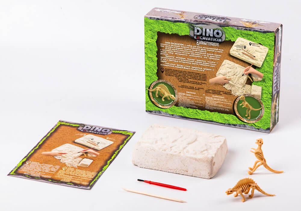 Набір для проведення розкопок DINO EXCAVATION Danko Toys DEX-01-04 Скелети динозаврів дитяча розвиваюча іграшка для дітей - 6