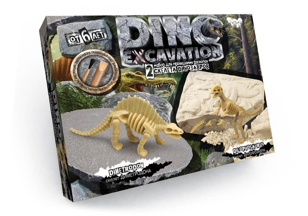 Набір для проведення розкопок DINO EXCAVATION Danko Toys DEX-01-04 Скелети динозаврів дитяча розвиваюча іграшка для дітей - 5