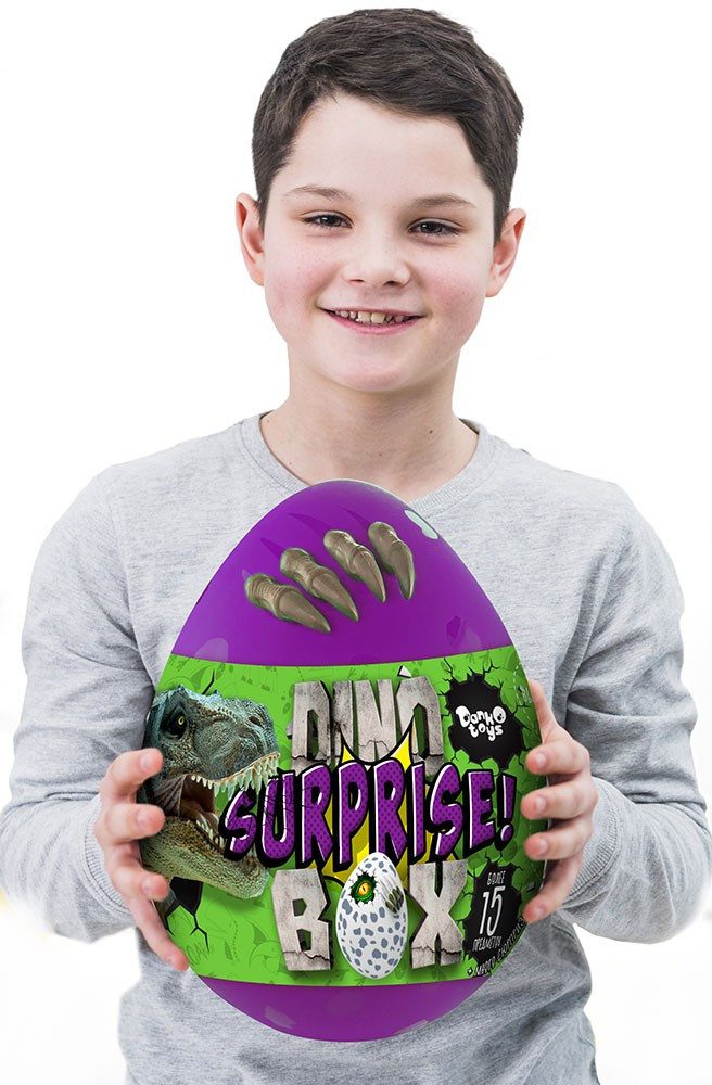 Яйце-сюрприз Dino Surprise Box Danko Toys DSB-01-01 Дитячий набір для креативної творчості дітей - 3