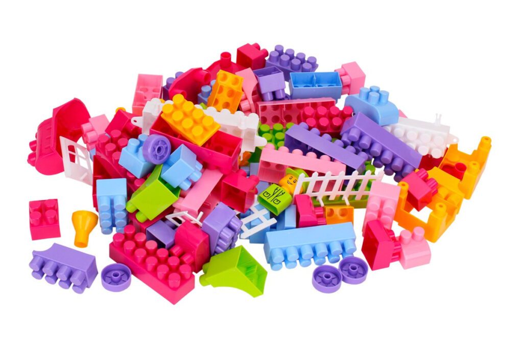 Дитячий пластиковий блоковий конструктор ТехноК 6535 в коробці 90 деталей розвиваючий для дівчинки - 2