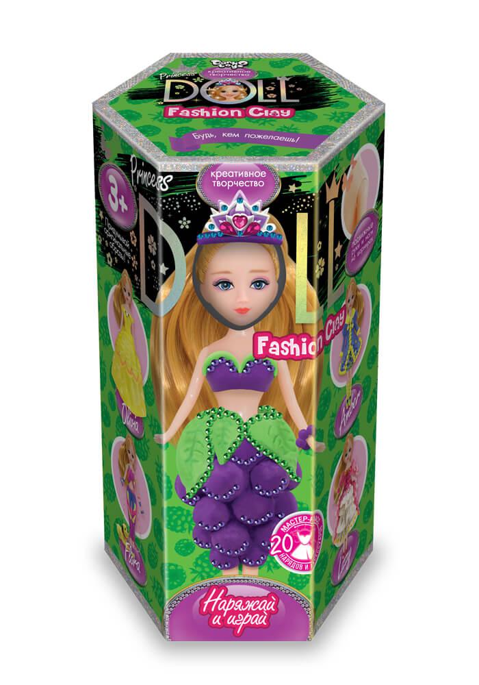 Набір для творчості Princess doll CLPD-02-01U 2 пластиліну блискітки кристали лялька креатив для дітей дівчаток - 1