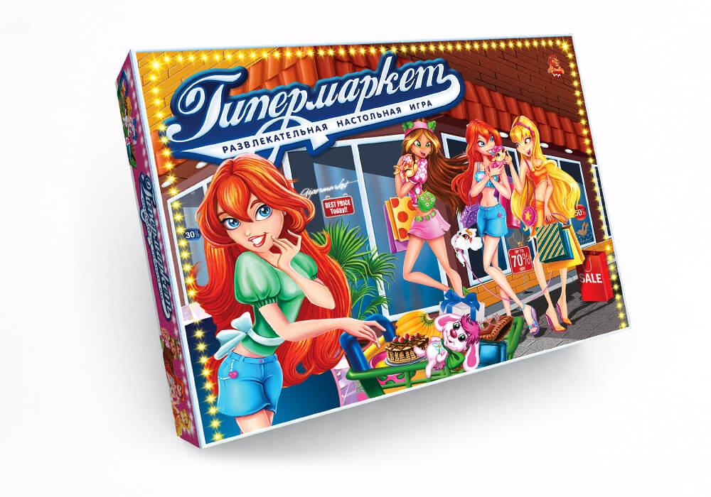 Настільна гра Гіпермаркет Danko Toys DTG3-U магазин гроші товар картки економічна гра для дітей - 1