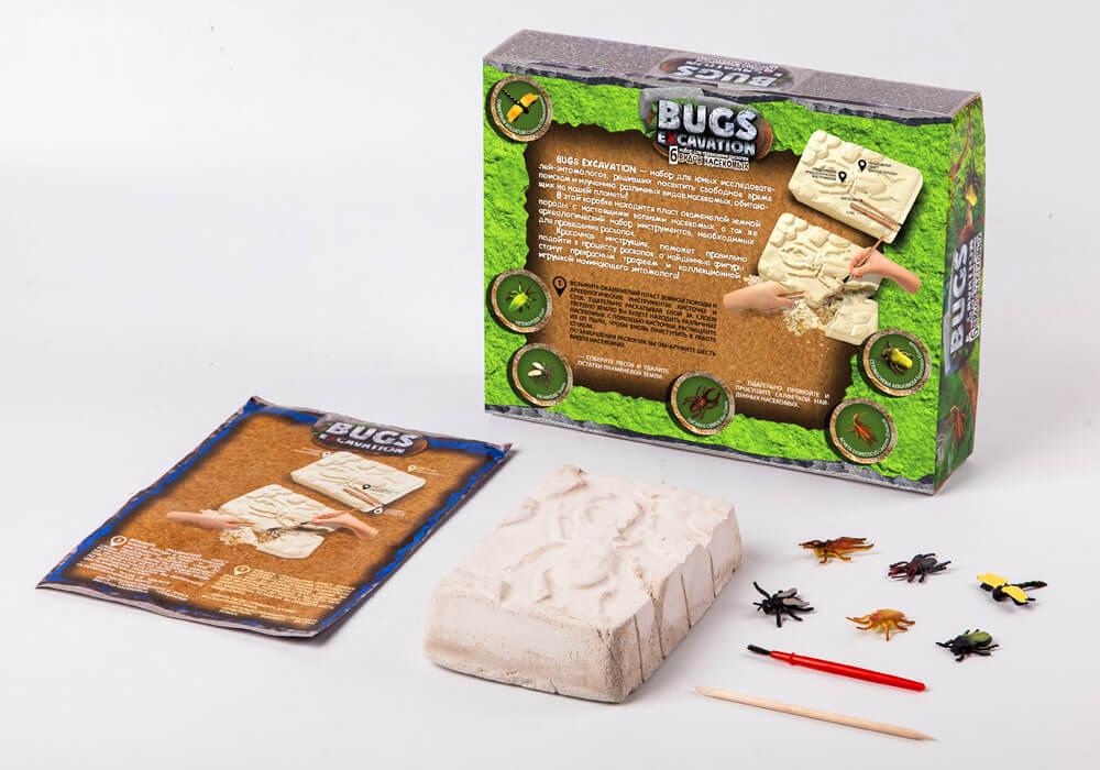 Набір для проведення розкопок Bugs Excavation Danko Toys BEX-01-01 дитячий 6 видів комах іграшка розвиваюча для дітей - 4