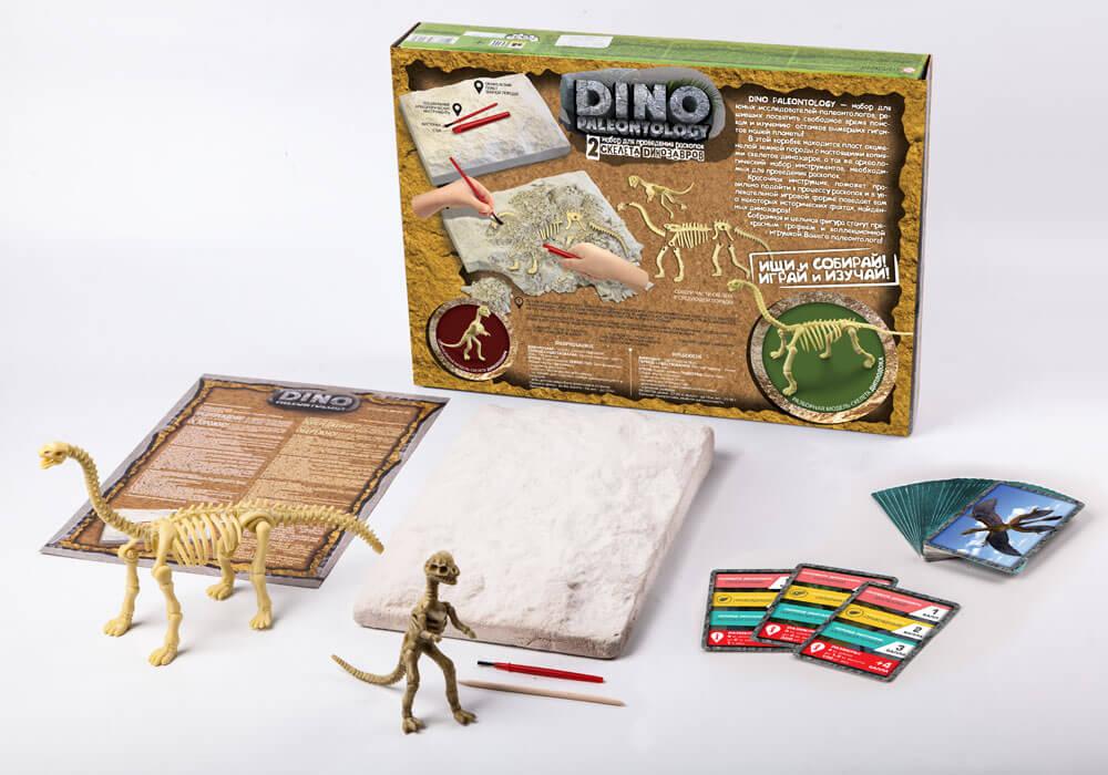 Набір для проведення розкопок DINO PALEONTOLOGY Danko Toys DP-01-01 скелети динозаврів набір для дітей - 2