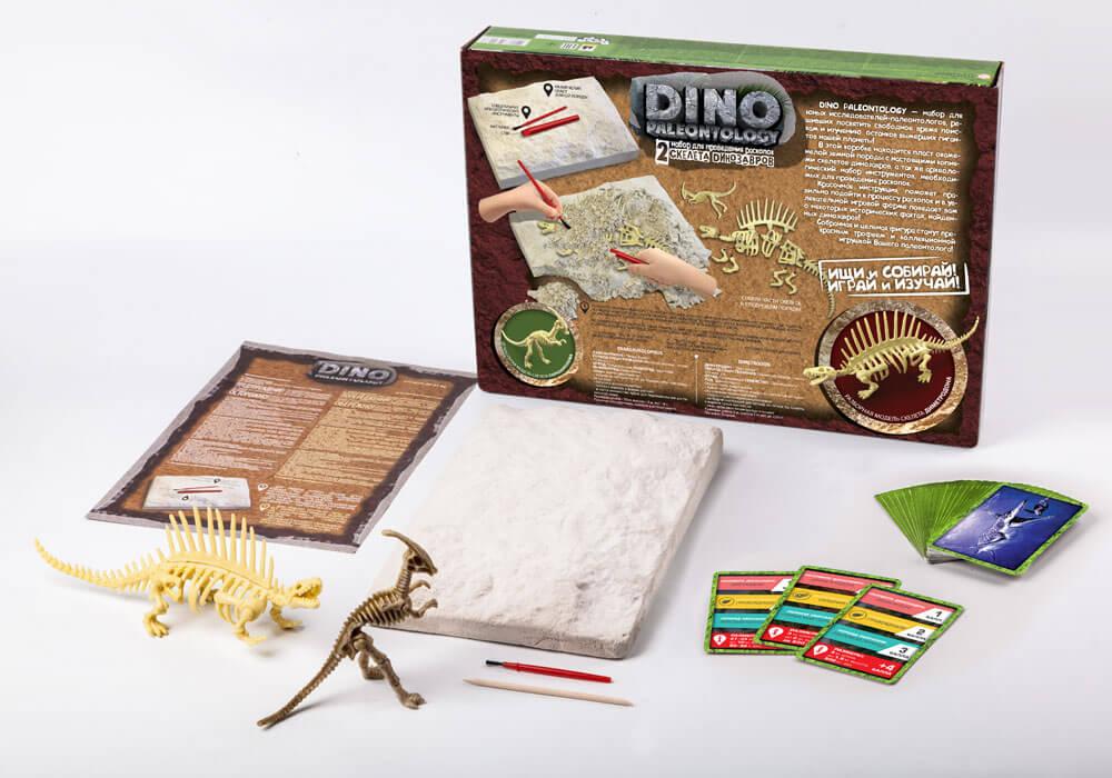 Набір для проведення розкопок DINO PALEONTOLOGY Danko Toys DP-01-01 скелети динозаврів набір для дітей - 4