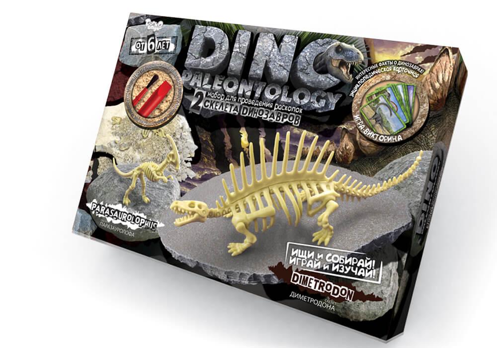 Набір для проведення розкопок DINO PALEONTOLOGY Danko Toys DP-01-01 скелети динозаврів набір для дітей - 3