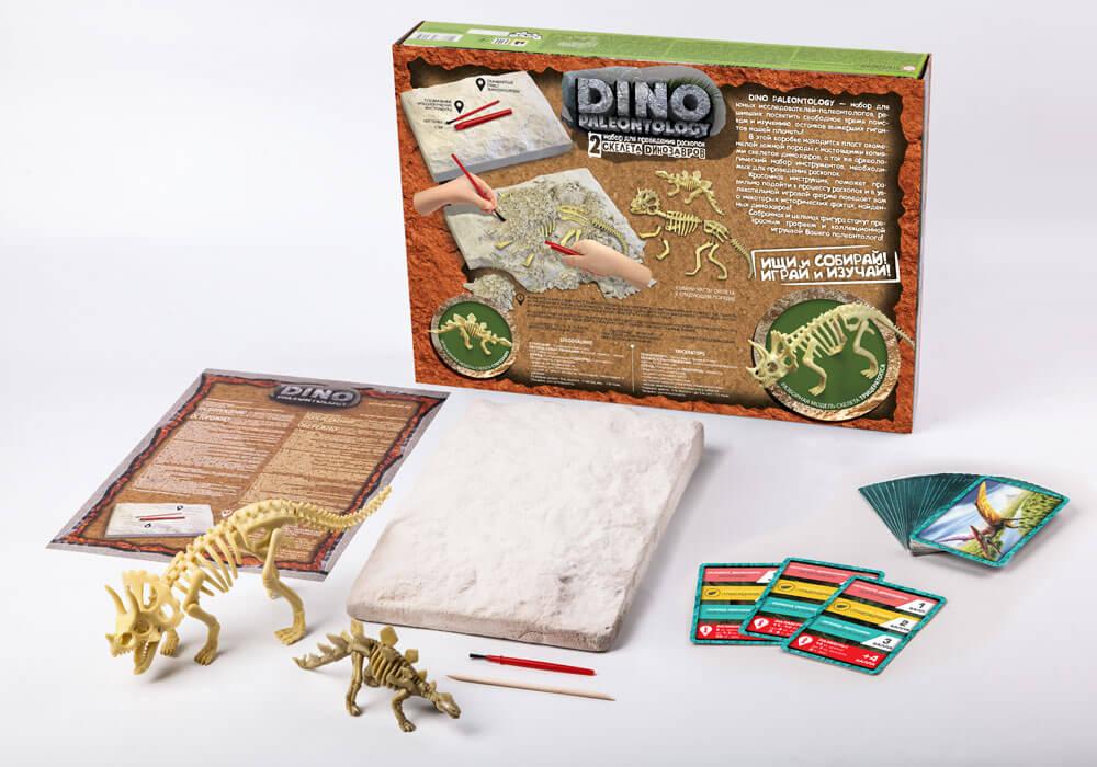 Набір для проведення розкопок DINO PALEONTOLOGY Danko Toys DP-01-01 скелети динозаврів набір для дітей - 10