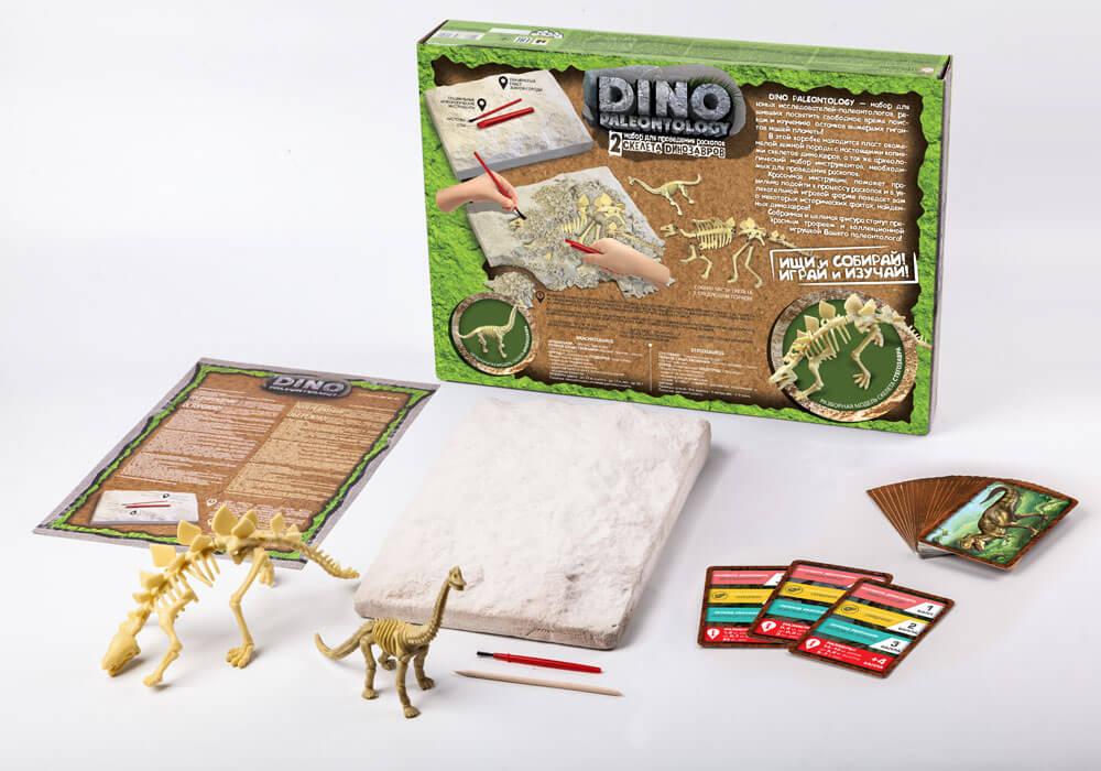 Набір для проведення розкопок DINO PALEONTOLOGY Danko Toys DP-01-01 скелети динозаврів набір для дітей - 8