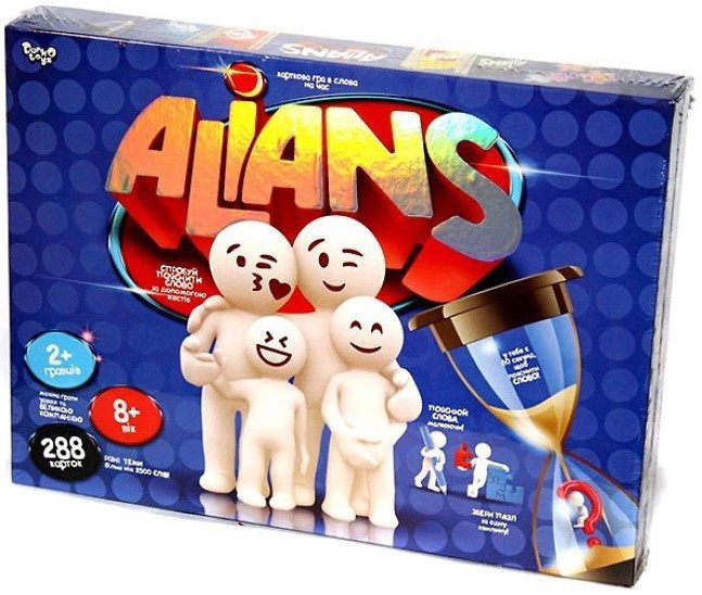 Настільна гра Alians Danko Toys G-ALN-01U Альянк хто я? 280 карток пазли розвиваюча іграшка для дітей - 1
