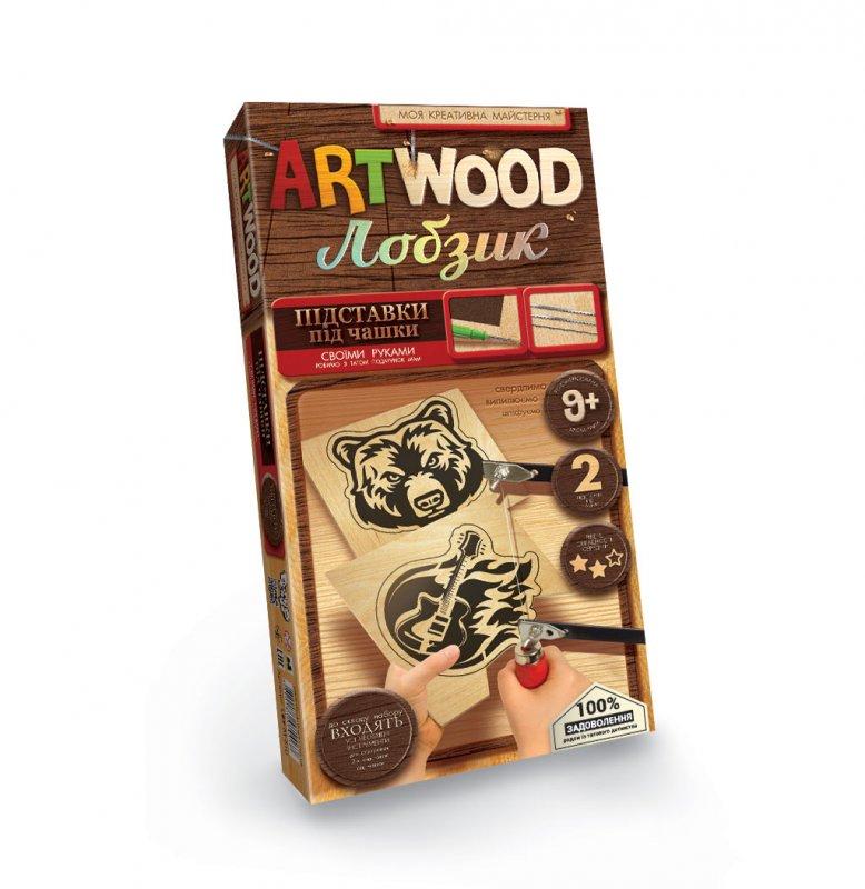 Набір для випилювання ARTWOOD: Підставки під чашки Danko Toys LBZ-02-01U сверло лобзик пилочки творчість для дітей - 1