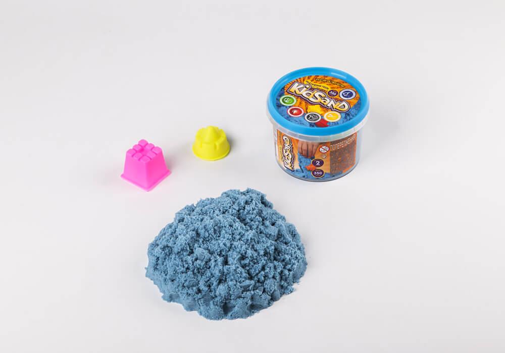 Кінетичний пісок KidSand в банці 350 г, Danko Toys KS-01-03, чарівний пісок, креативна творчість - 4