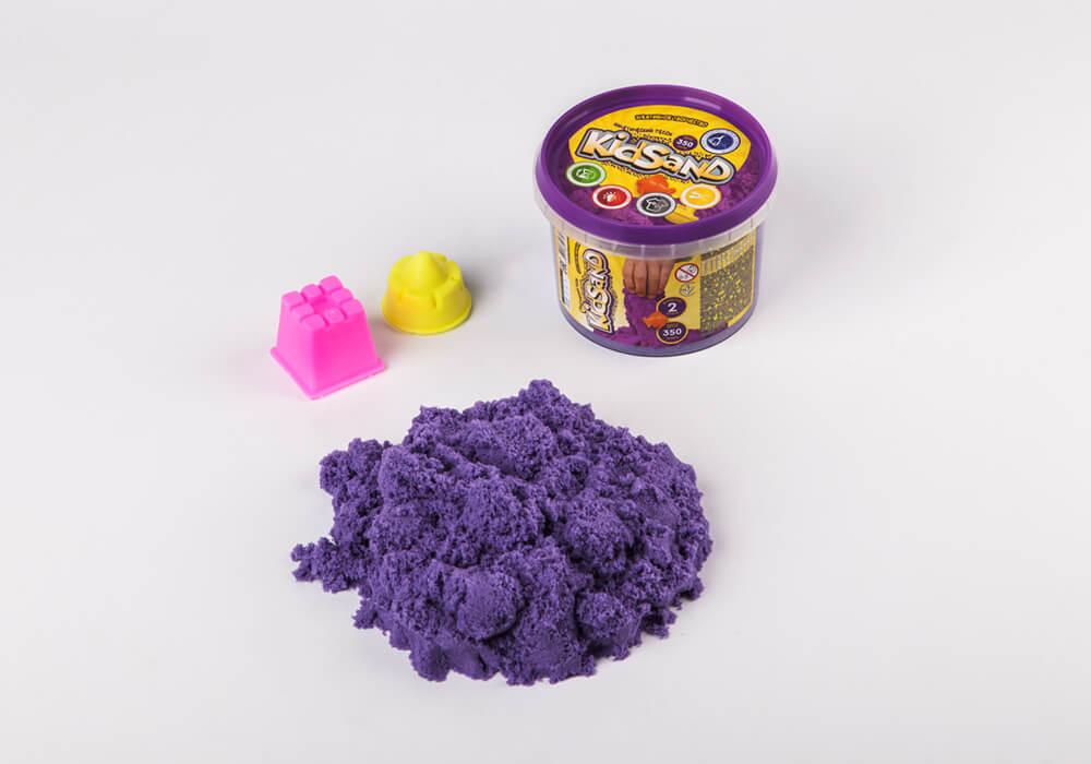 Кінетичний пісок KidSand в банці 350 г, Danko Toys KS-01-03, чарівний пісок, креативна творчість - 5