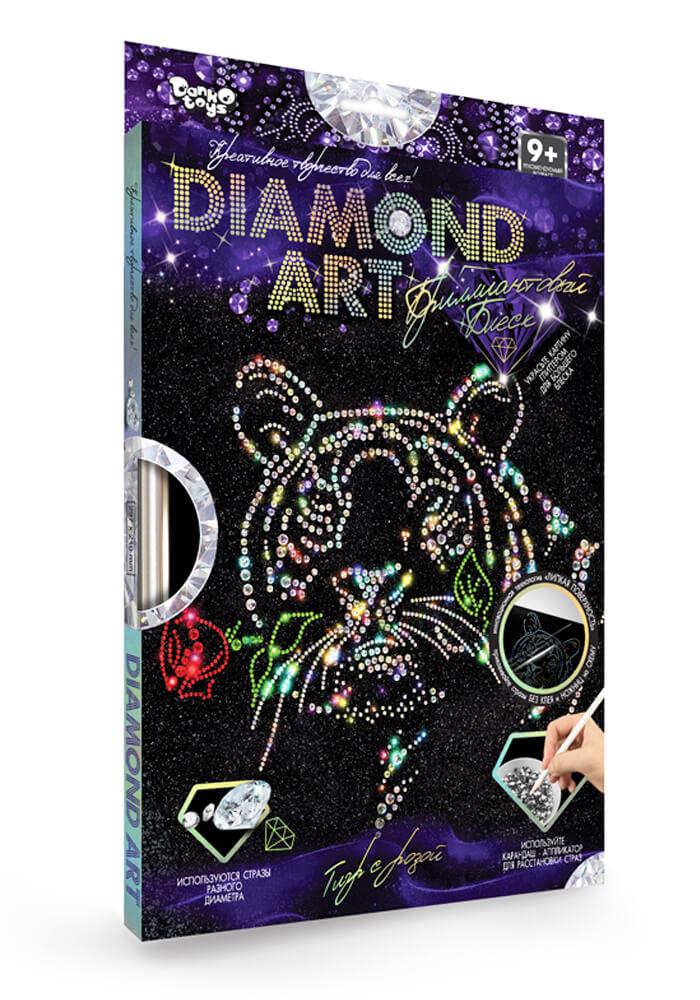 Набір для творчості DIAMOND ART Danko Toys DAR-01-01 кристали стрази рамка креативна творчість для дітей - 1