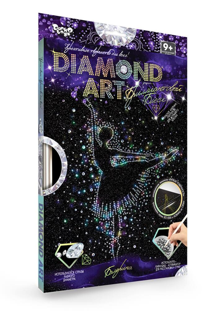 Набір для творчості DIAMOND ART Danko Toys DAR-01-01 кристали стрази рамка креативна творчість для дітей - 6