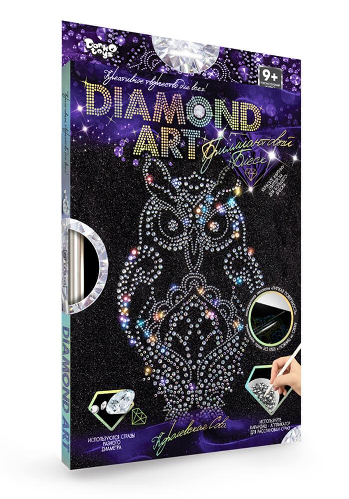 Набір для творчості DIAMOND ART Danko Toys DAR-01-01 кристали стрази рамка креативна творчість для дітей - 7
