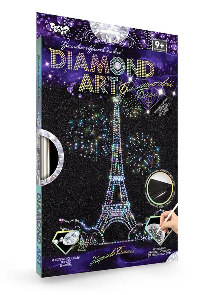 Набір для творчості DIAMOND ART Danko Toys DAR-01-01 кристали стрази рамка креативна творчість для дітей - 8
