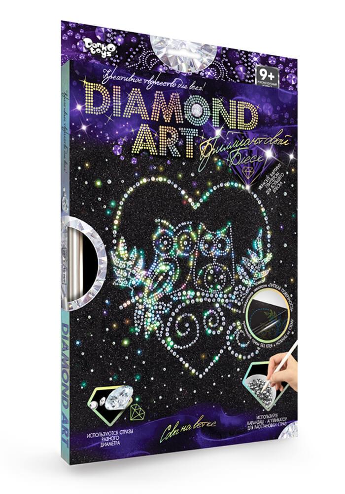 Набір для творчості DIAMOND ART Danko Toys DAR-01-01 кристали стрази рамка креативна творчість для дітей - 9