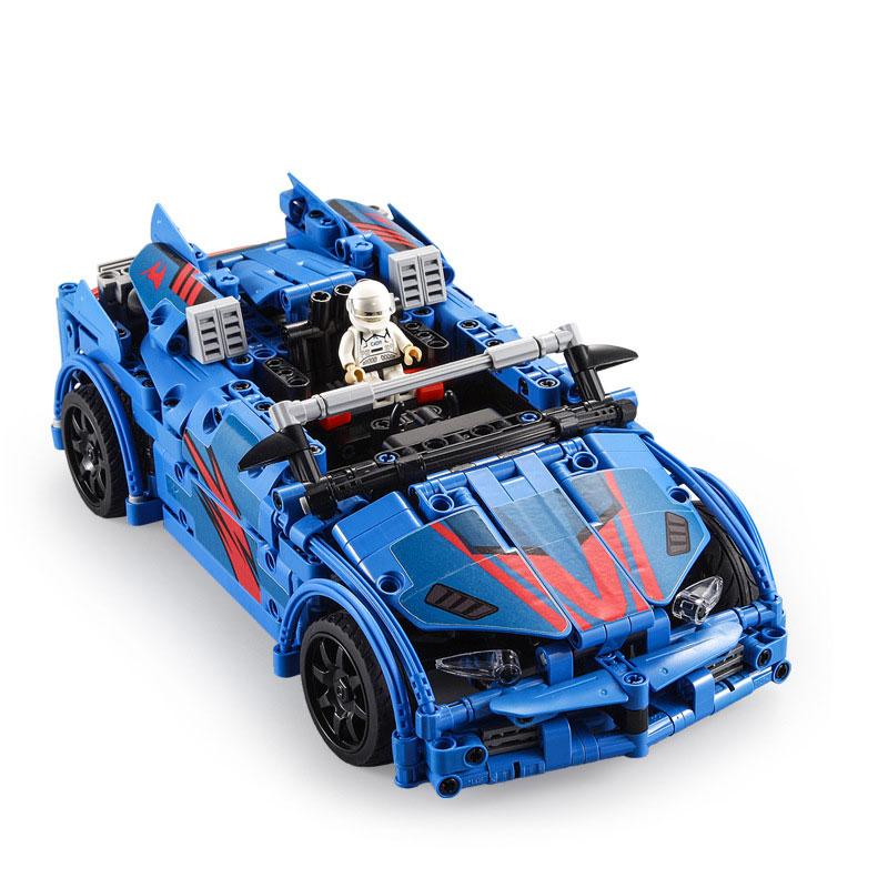 Конструктор CaDa Technik Crash Racing Car на радіоуправлінні C51052W пульт зарядка 585 дет дитячий для хлопчиків - 4