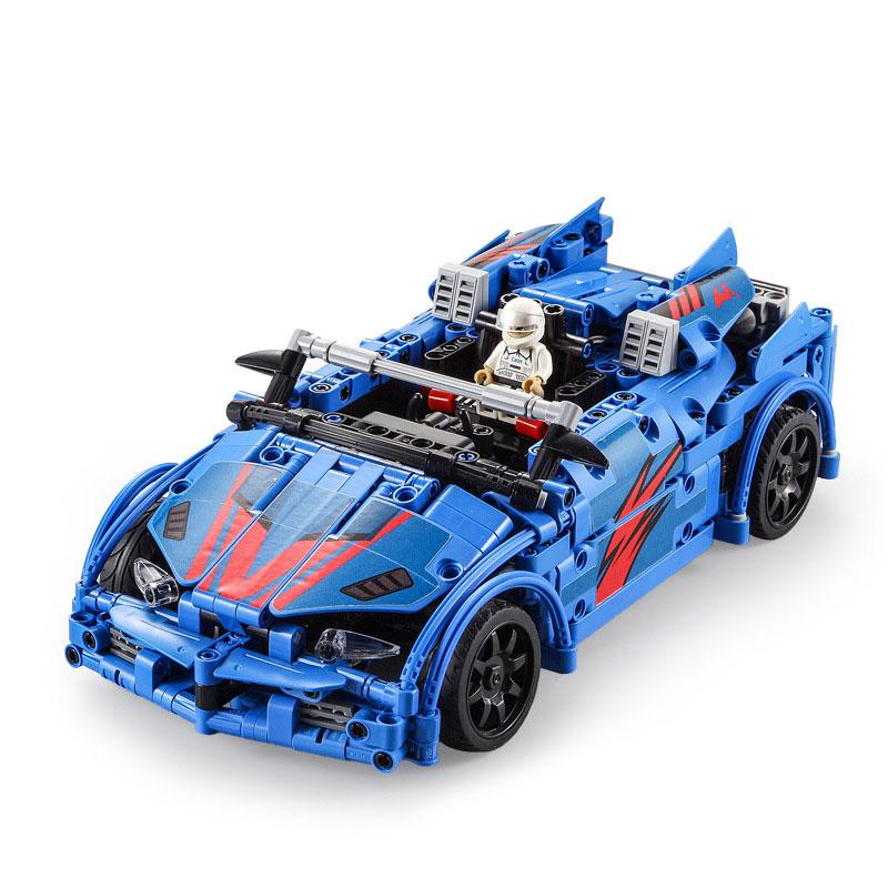 Конструктор CaDa Technik Crash Racing Car на радіоуправлінні C51052W пульт зарядка 585 дет дитячий для хлопчиків - 1