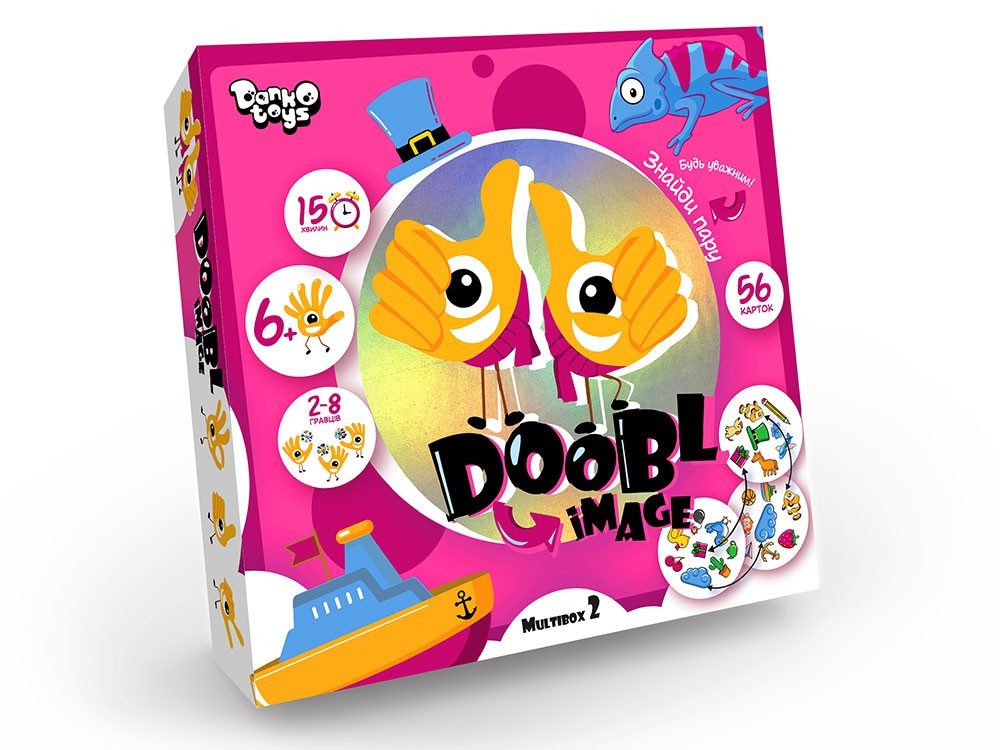 Настільна гра Doobl Image Danko Toys DBI-01-01U близнюк ігрові картки для дітей та дорослих - 2