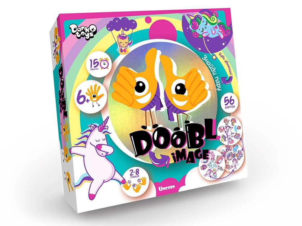 Настільна гра Doobl Image Danko Toys DBI-01-01U близнюк ігрові картки для дітей та дорослих - 3