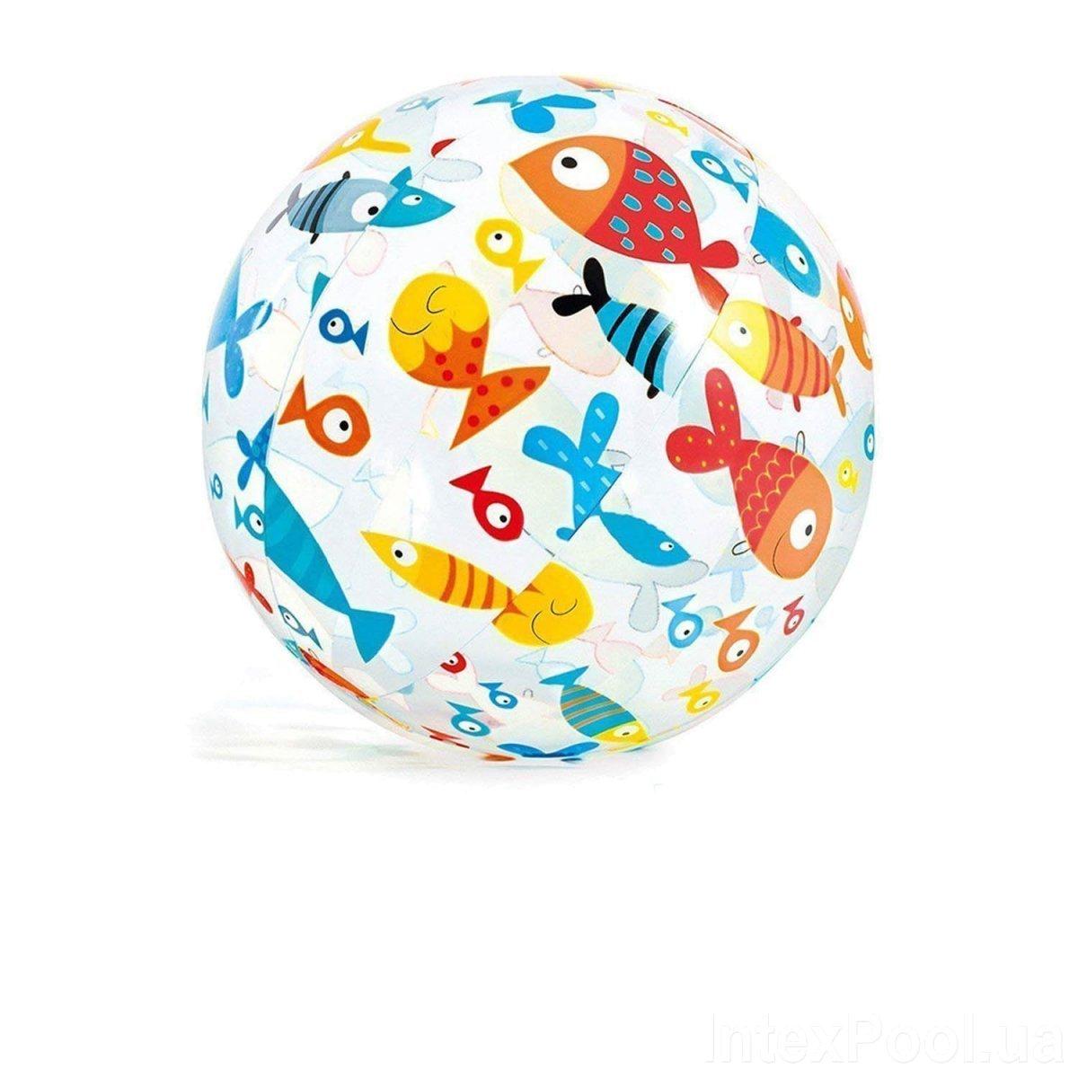 Дитячий надувний м'яч Строкатий 51 см Intex 59040 - 4
