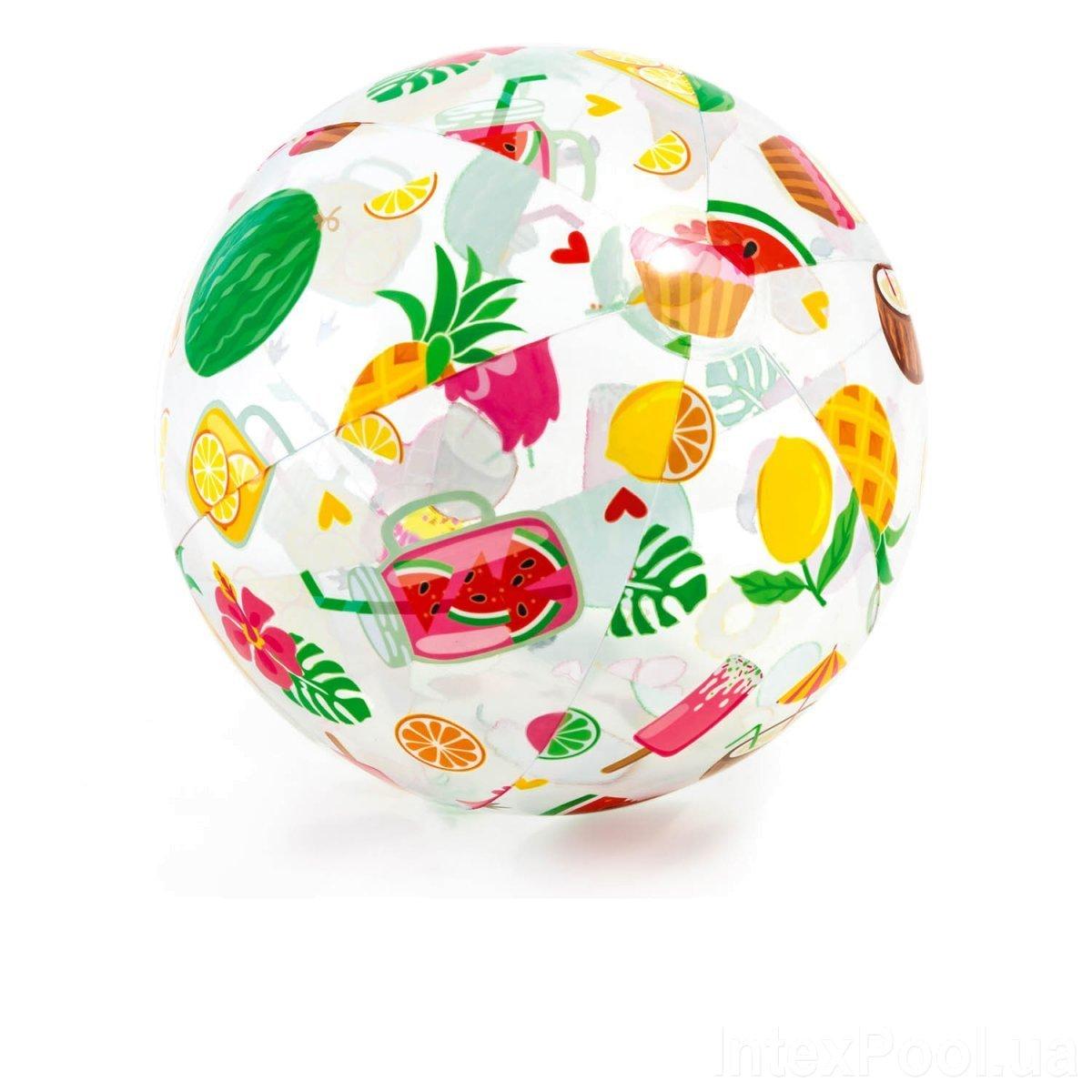 Дитячий надувний м'яч Строкатий 51 см Intex 59040 - 2