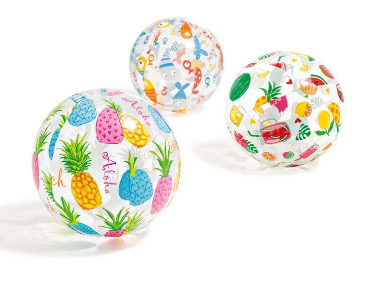 Дитячий надувний м'яч Строкатий 51 см Intex 59040 - 3