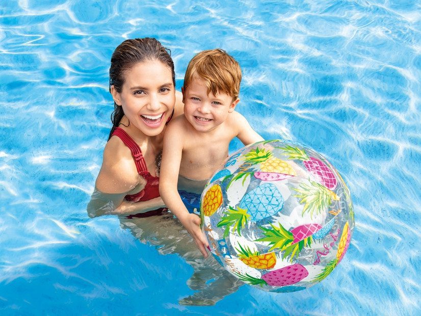 Дитячий надувний м'яч Строкатий 51 см Intex 59040 - 8