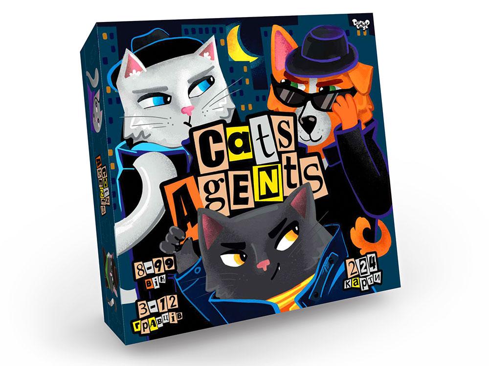 Настільна гра Cats Agent (укр) Danko Toys G-CA-01-01U коти агенти кубик карти розвиваюча логічна для дітей всієї родини - 1