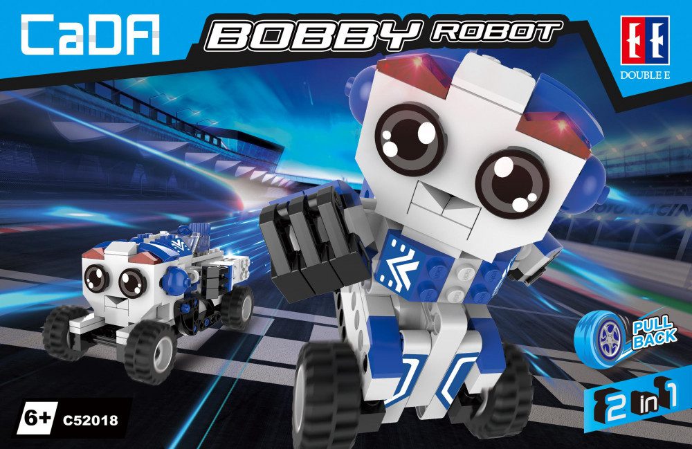 Конструктор 2 в 1 «BOBBY Робот» з інерційним механізмом 195 деталей Cada C52018W - 7