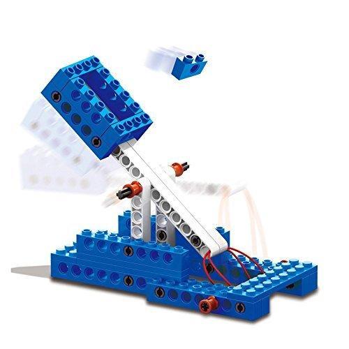 Конструктор електромеханічний Будівельний кран 4 в 1 Wange 1402 в кейсі блоковий 173 деталі пластик дитячий Ванге - 3