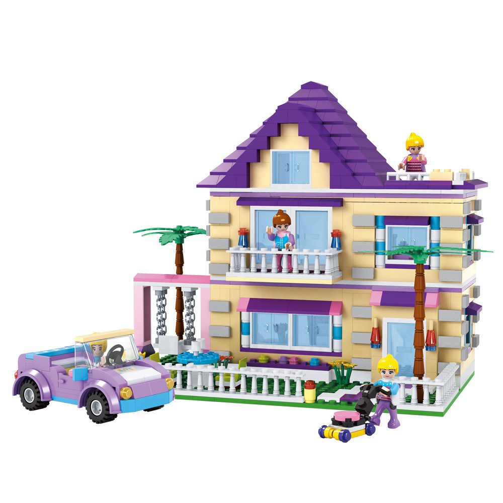 Конструктор дитячий COGO Вілла Girls series villa 4512 Кого 892 дет фігурки транспорт будинок для дівчаток - 1