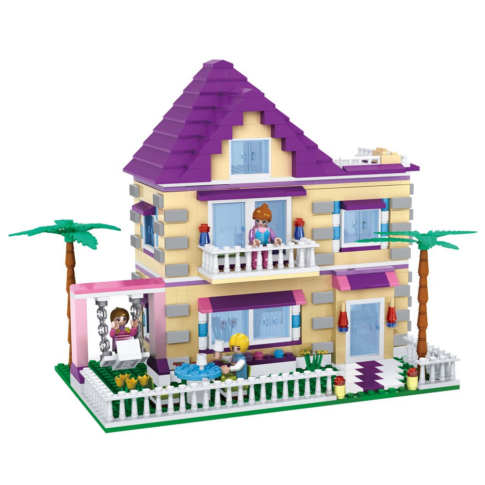 Конструктор дитячий COGO Вілла Girls series villa 4512 Кого 892 дет фігурки транспорт будинок для дівчаток - 2