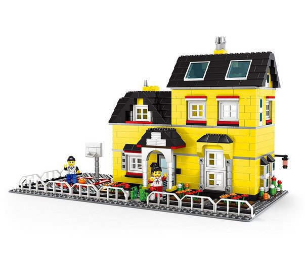 Конструктор Вілла з баскетбольним майданчиком Villa Series 755 деталей Wange 34052 - 1