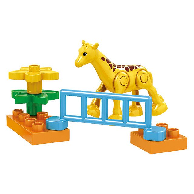 Конструктор COGO Duplo Зоопарк Duplo Zoo 6824 Кого 22 деталі дитячий розвиваючий для малюків - 7