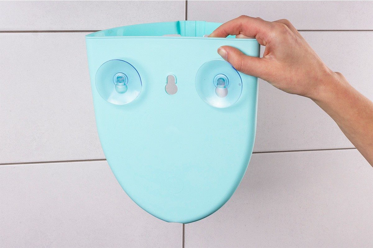 Органайзер ТехноК 7754 для дитячих іграшок у ванну функціональний контейнер для зберігання присоски - 6