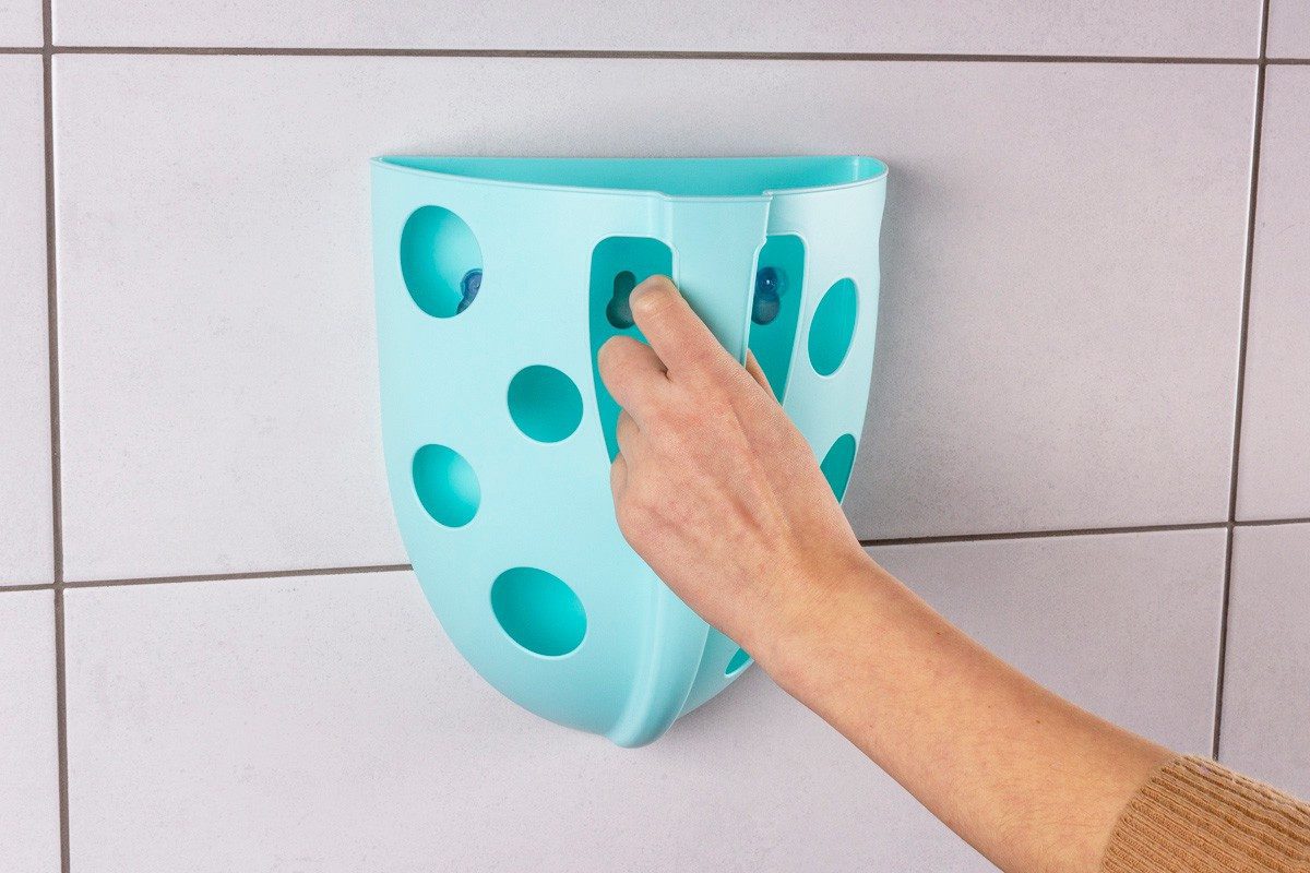 Органайзер ТехноК 7754 для дитячих іграшок у ванну функціональний контейнер для зберігання присоски - 7