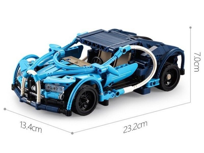 Конструктор CaDa Technik Bugatti Chiron 6 в 1 C52015W 509 деталей дитячий пластиковий блоковий для дітей інерційний 6 моделей - 9