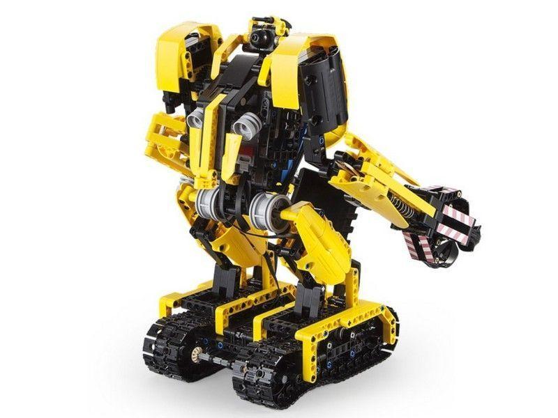 Конструктор CaDa на радіокеруванні робот-екскаватор ROCK MAN 2в1 C51026W дитячий 930 деталей пульт Кадан - 5