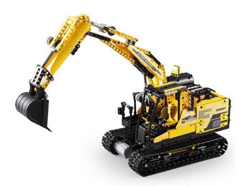 Конструктор CaDa на радіокеруванні робот-екскаватор ROCK MAN 2в1 C51026W дитячий 930 деталей пульт Кадан - 6