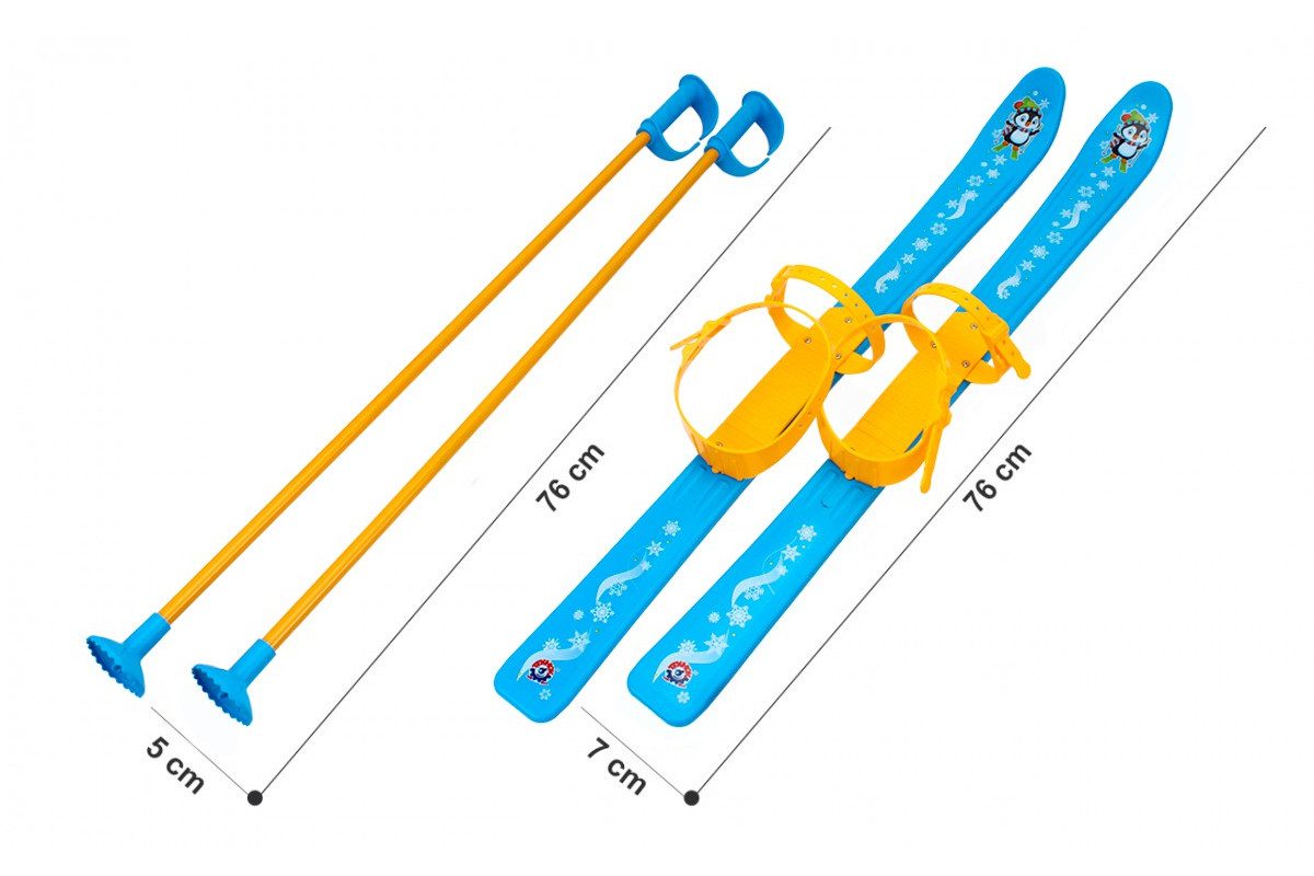 Дитячі лижі з палицями ТехноК 3350 - 3
