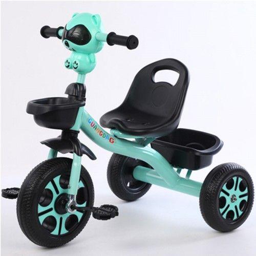 Велосипед триколісний Kids tricycle триколісний трицикл 2 кошика EVA колеса музика світло для дітей - 2