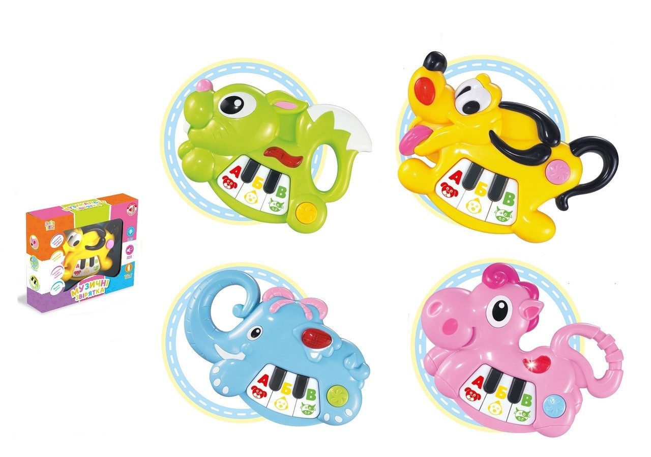 Орган Музичні звірятка UKA-A0018-2 / 3/4 піаніно звук підсвічування цифри літери назви тварин для дітей пісенька - 4